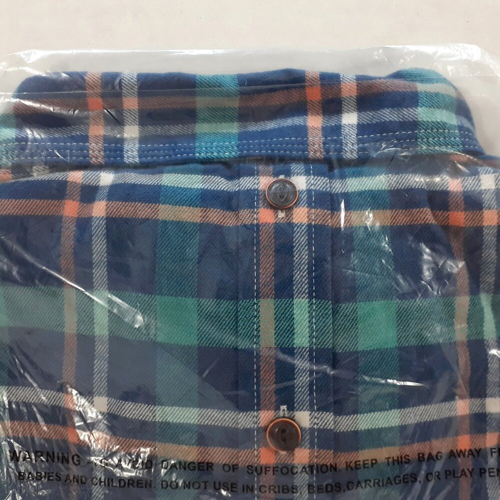 LL Bean Flannel Shirt Mens Long Sleeve L Tall Plaid Traditional Fit NWT Sealed - Picture 7 of 12